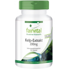 Extracto de alga Kelp 200mg -250 pastillas - 80325