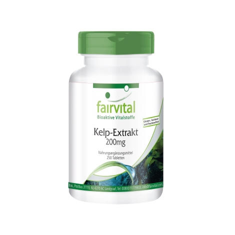 Extracto de alga Kelp 200mg -250 pastillas - 80325