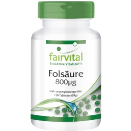 Ácido fólico 800µg - 250 pastillas - 83725