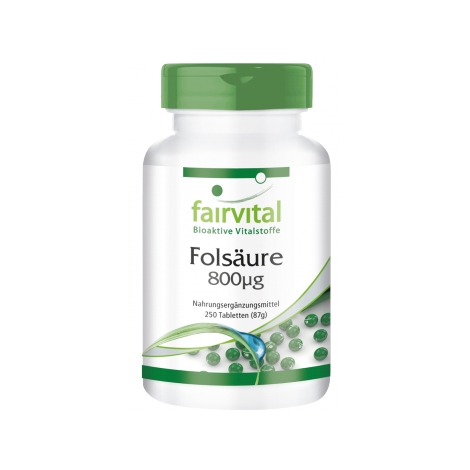 Ácido fólico 800µg - 250 pastillas - 83725