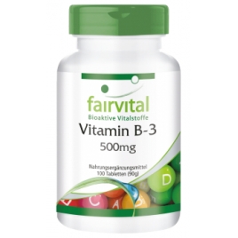 Vitamina B3 Niacina 500mg - 100 Pastillas - 90210