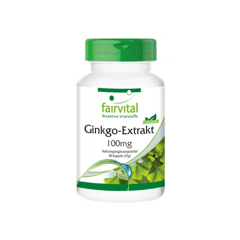 Extracto de Ginkgo 100mg - 90 Cápsulas - 95709