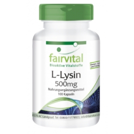 L-Lisina 500mg - 100 cápsulas