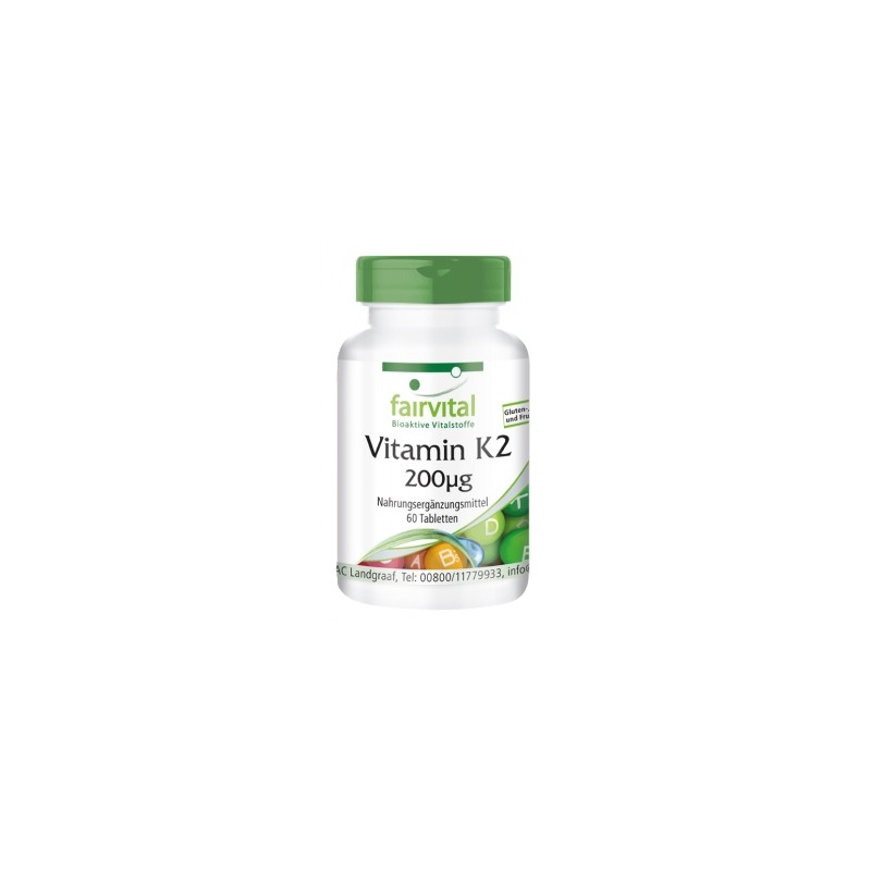 Vitamina K2 200µg - 60 Pastillas