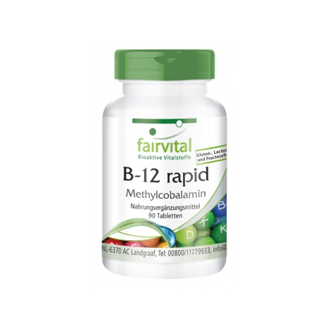 B12 de absorción rápida - 90 Pastillas sublinguale