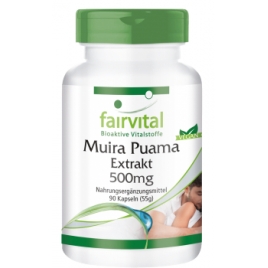 Extracto de Muira Puama 10:1 500mg - 90 Cápsulas