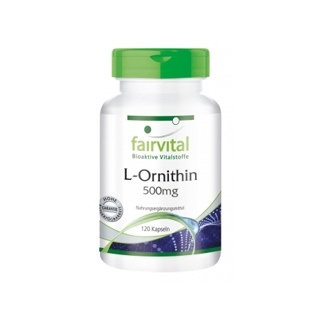 L-Ornitina 500mg - 120 Cápsulas