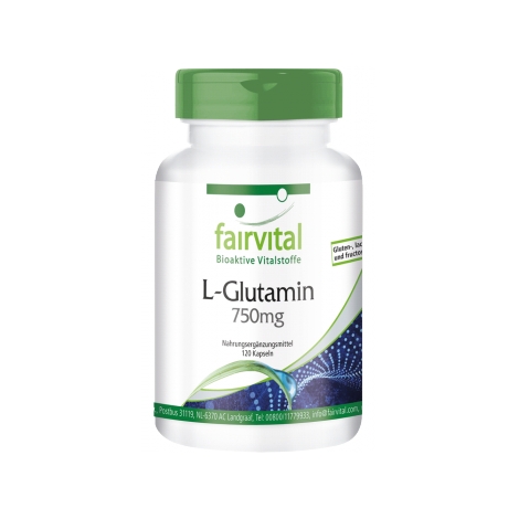 L-Glutamina 750 mg - 120 cápsulas