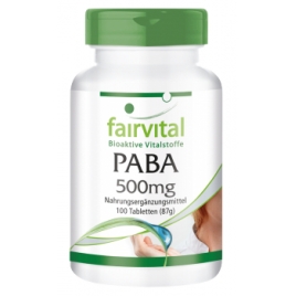PABA 500mg - Vitamina B-10 - 100 Pastillas