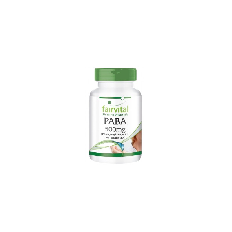 PABA 500mg - Vitamina B-10 - 100 Pastillas