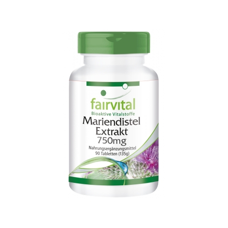 Extracto de Cardo Mariano 750mg - 90 Pastillas