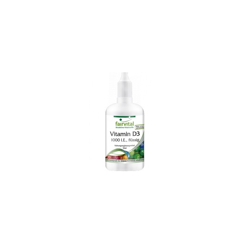 Vitamina D3 líquida- 1000 I.E. por gota - 50ml