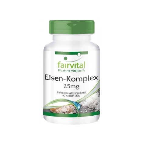 Complejo de hierro 25mg - 90 Cápsulas