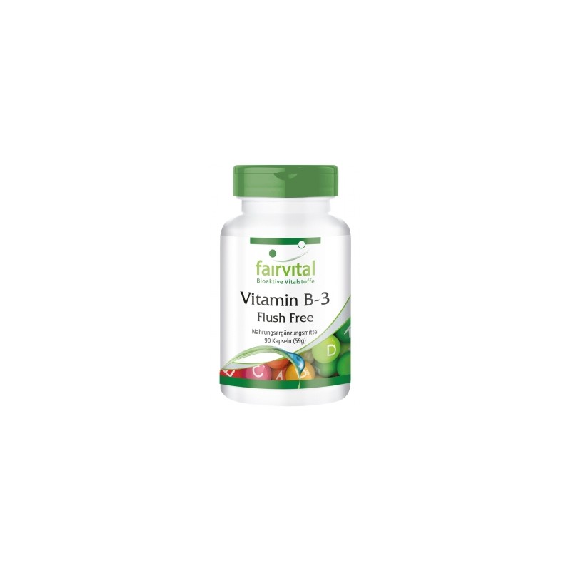 Vitamina B-3 Niacina sin rojeces - 90 Cápsulas