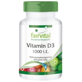 Vitamina D3 1000 I.E. - 90 Cápsulas