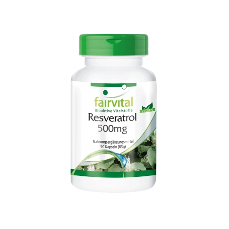Resveratrol 500mg - 90 Cápsulas