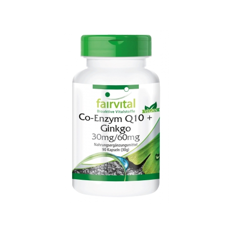 Co-Enzima Q10 con Ginkgo - 90 Cápsulas