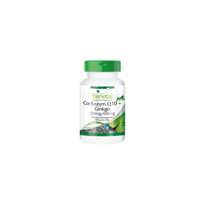 Co-Enzima Q10 con Ginkgo - 90 Cápsulas