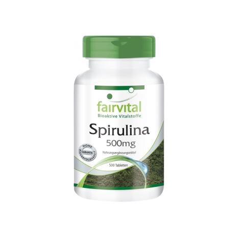Spirulina 500mg - 500 Pastillas