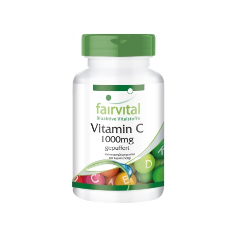 Vitamina C amortiguada 1000mg - 400 Cápsulas
