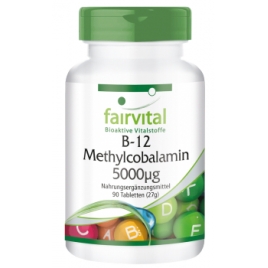 Vitamina B12 - Metilcobalamina 5000µg - 90 Caps