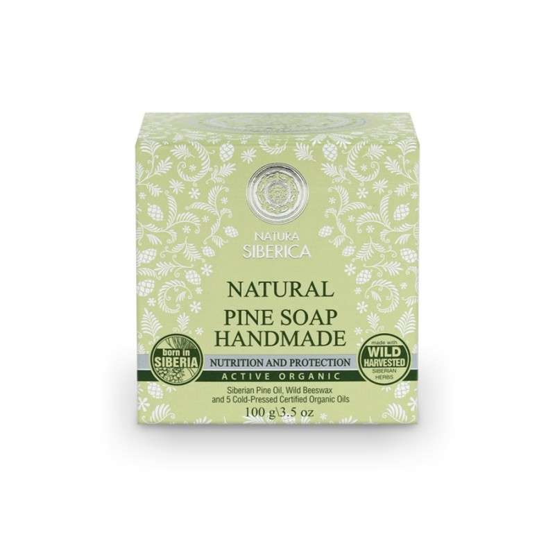 Jabón natural artesanal de pino. Nutrición y Prot.