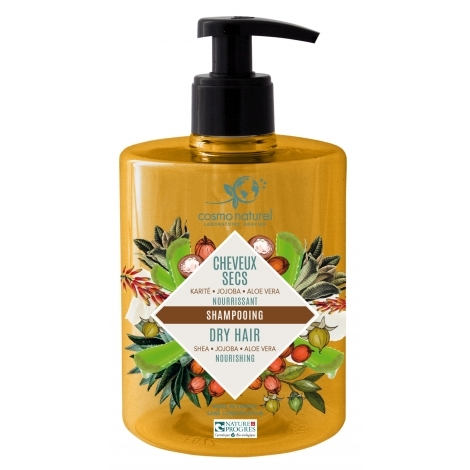 Champú pelo seco: Karité/Jojoba/Aloe Vera,500ml