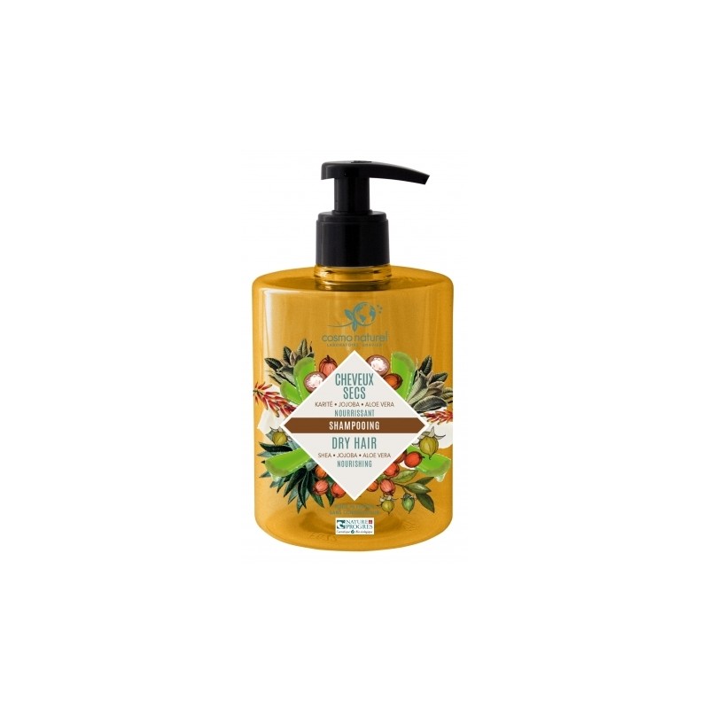 Champú pelo seco: Karité/Jojoba/Aloe Vera,500ml