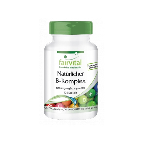 Complejo de vitamina B natural - 120 cápsulas