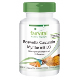 Boswellia Curcumina Mirra con D3 - 120 comprimidos