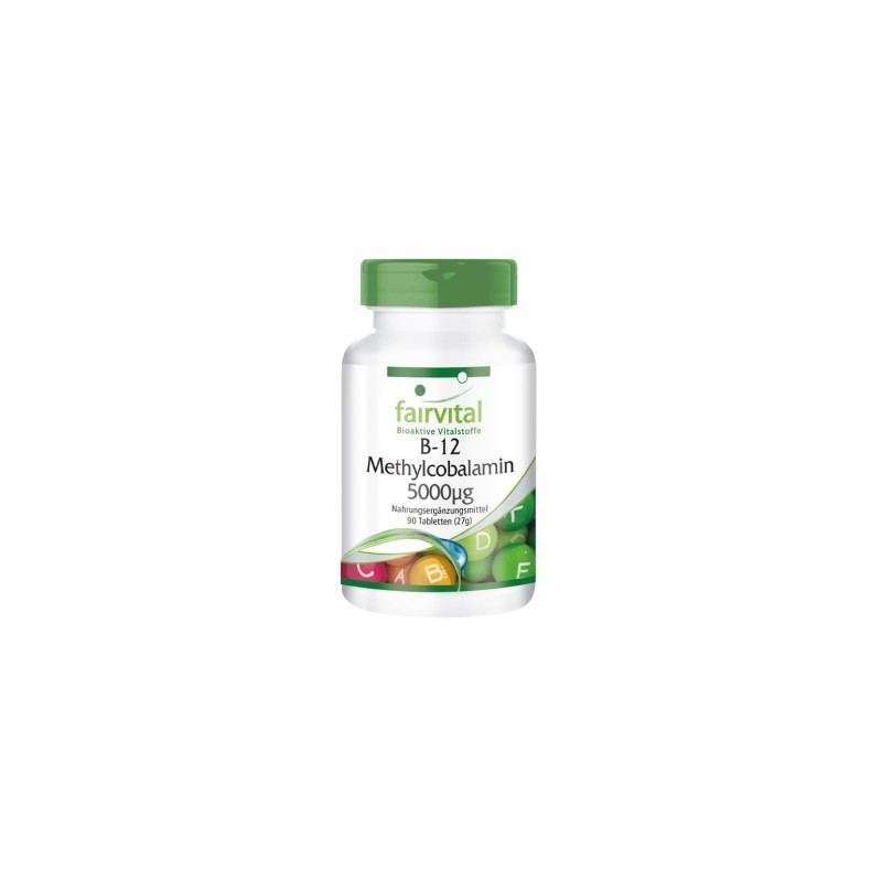 Vitamina B12 - Metilcobalamina 5000µg - 90 Comprimidos