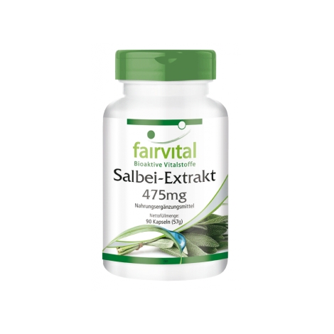 Extracto de salvia 475mg - 90 Cápsulas