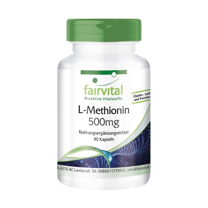 L-Metionina 500mg - 90 Cápsulas