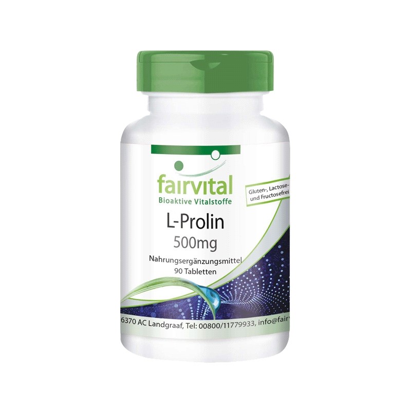 L-Prolina 500mg - 90 comprimidos
