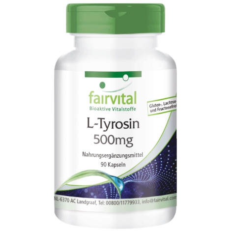 L-Tirosina 500mg - 90 Cápsulas