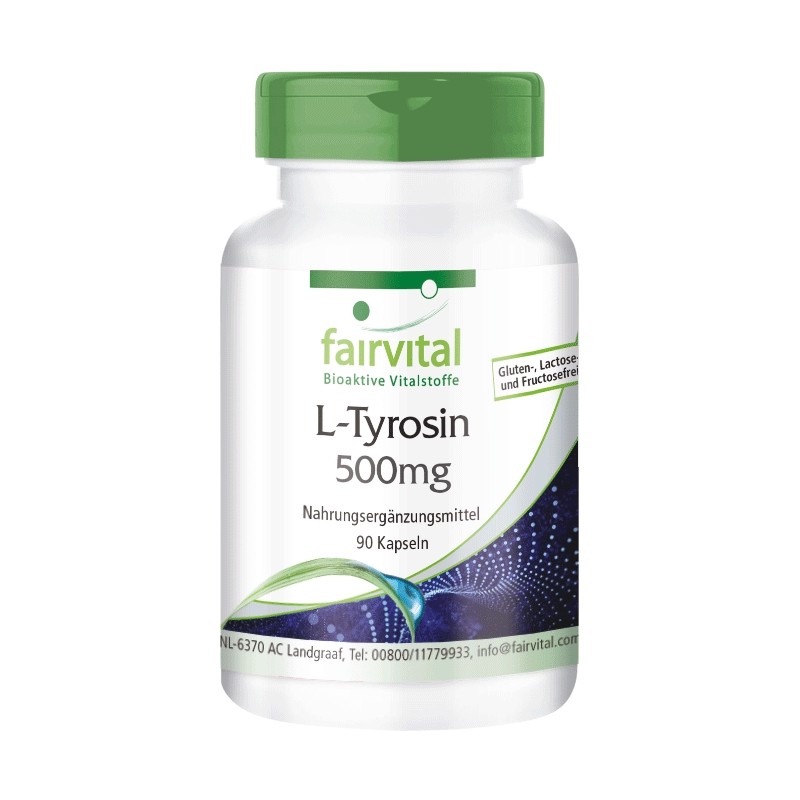 L-Tirosina 500mg - 90 Cápsulas