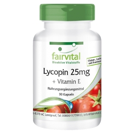Licopeno 25mg + Vitamina E - 90 Cápsulas