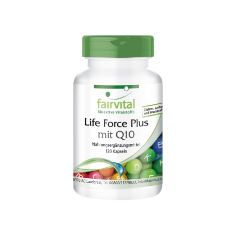 Life Force Plus con Q10 - 120 Cápsulas