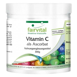 Vitamina C en forma de ascorbato - 300g en polvo